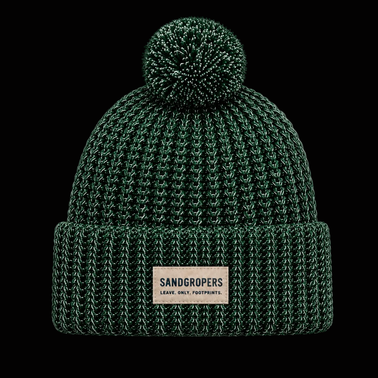 Chunky-Knit Pom Deep Current
