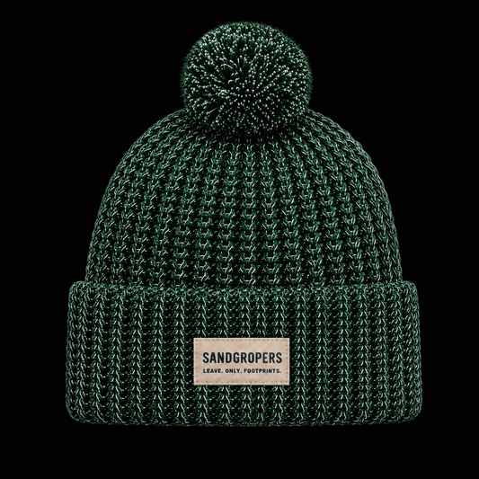 Chunky-Knit Pom Deep Current