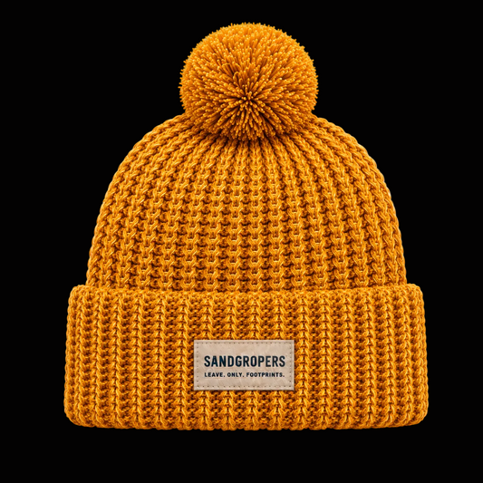 Chunky-Knit Pom Golden Haze