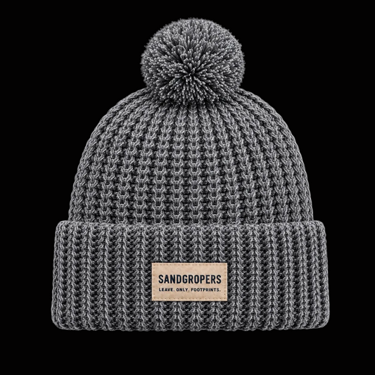 Chunky-Knit Pom Stormshade